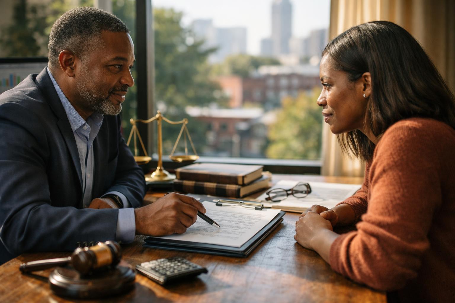 How Contingency Fee applies to Personal Injury Lawyer services in Atlanta, United States—practical illustration