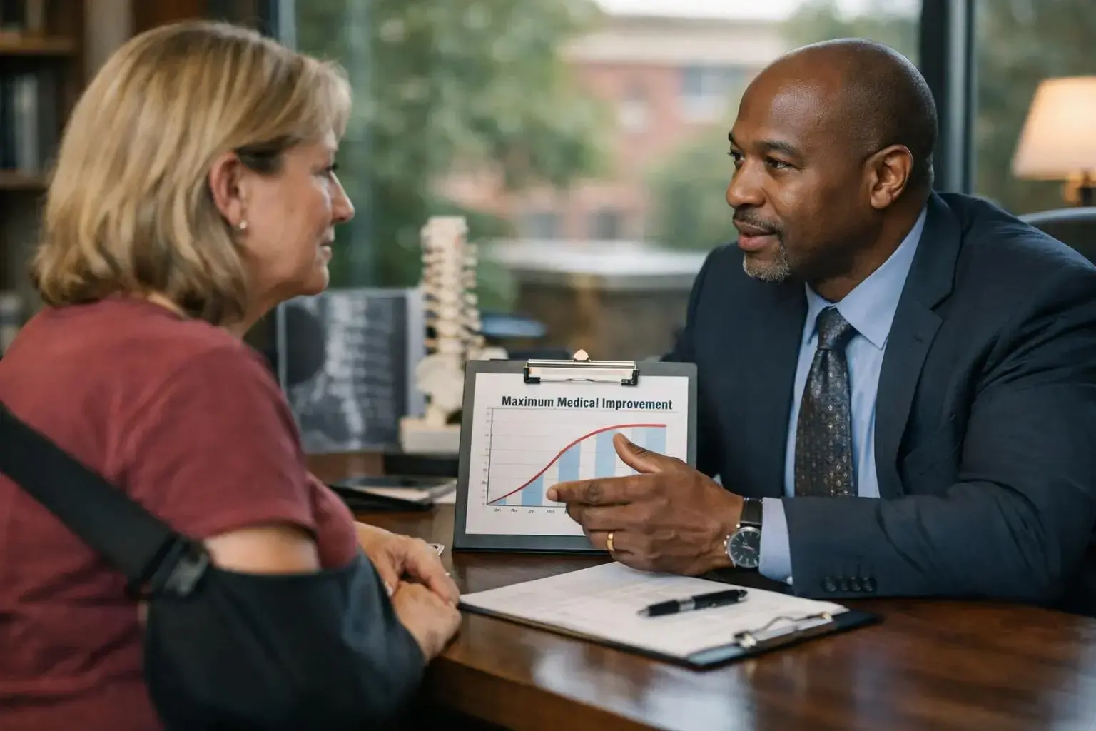 How Maximum medical improvement applies to Personal Injury Lawyer services in Atlanta, United States—practical illustration